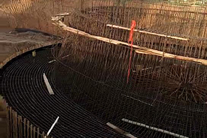 甘南砼烟囱新建施工现场